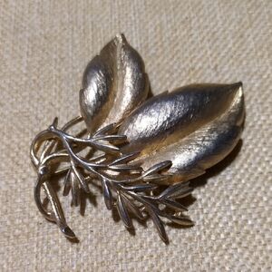 Vintage Leaf And Vine Brooch